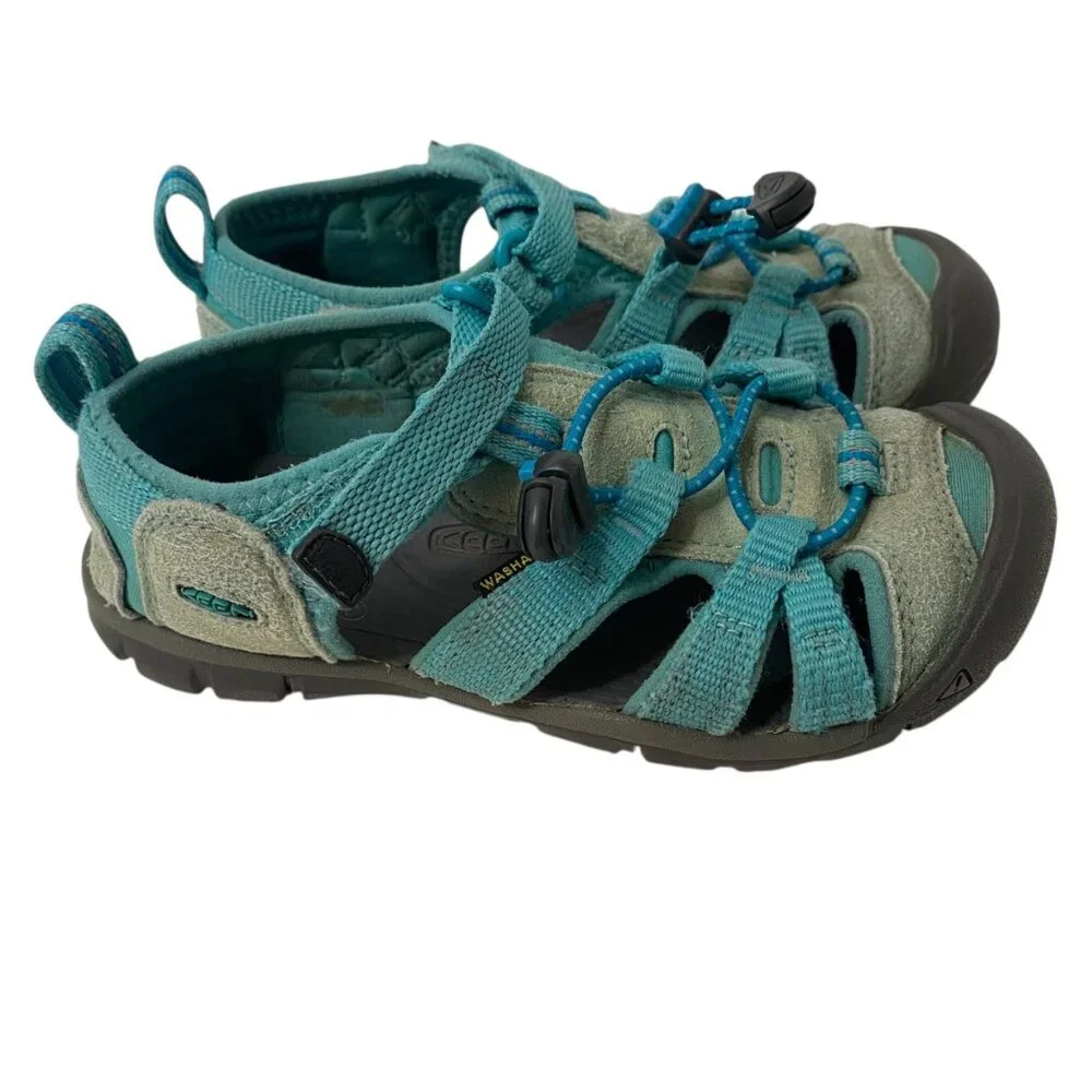 Keen Light Blue Hiking Sandals Fisherman Adjustable Straps Washable‎ Kids 2